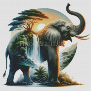Silhouette Boho Elephant