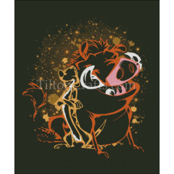 Silhouettes - Timone and Pumbaa (Limited Edition)