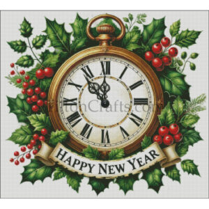 Happy New Year Clock