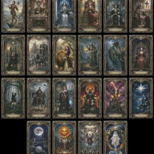 Crimson Requiem Tarot - All 22 Charts