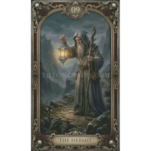 Crimson Requiem Tarot - 09 The Hermit