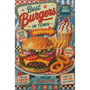 Retro Burger Sign I