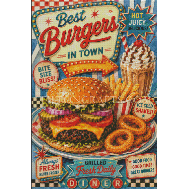 Retro Burger Sign I