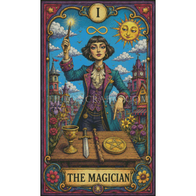 Crooked Bloom Tarot - 01 The Magician