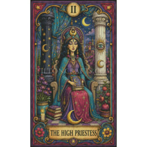 Crooked Bloom Tarot - 02 The High Priestess