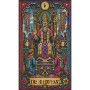Crooked Bloom Tarot - 05 Hierophant