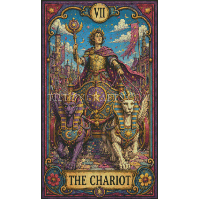 Crooked Bloom Tarot - 07 The Chariot
