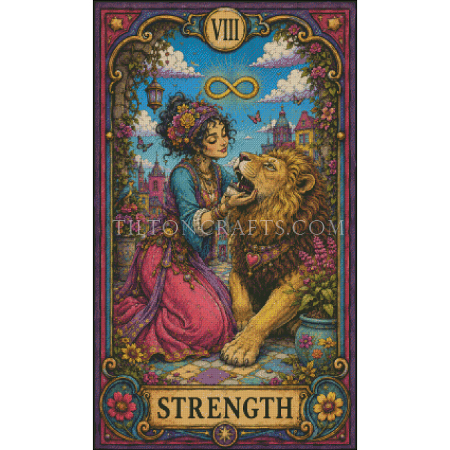 Crooked Bloom Tarot - 08 Strength