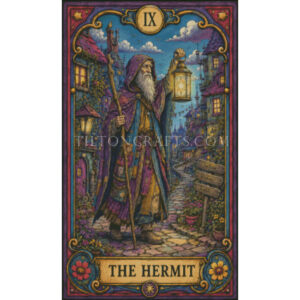 Crooked Bloom Tarot - 09 The Hermit