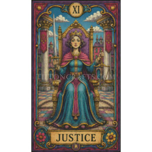 Crooked Bloom Tarot - 11 Justice