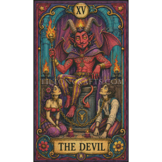 Crooked Bloom Tarot - 15 The Devil