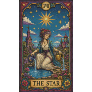 Crooked Bloom Tarot - 17 The Star