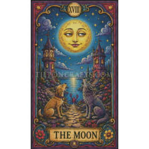Crooked Bloom Tarot - 18 The Moon
