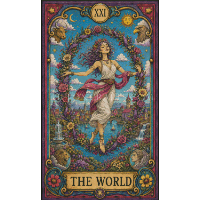 Crooked Bloom Tarot - 21 The World
